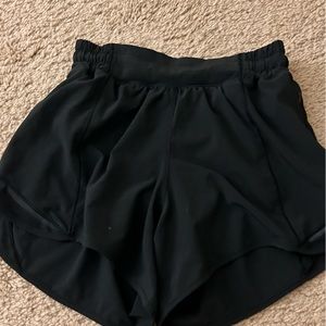 Black 4” Lululemon worn once shorts